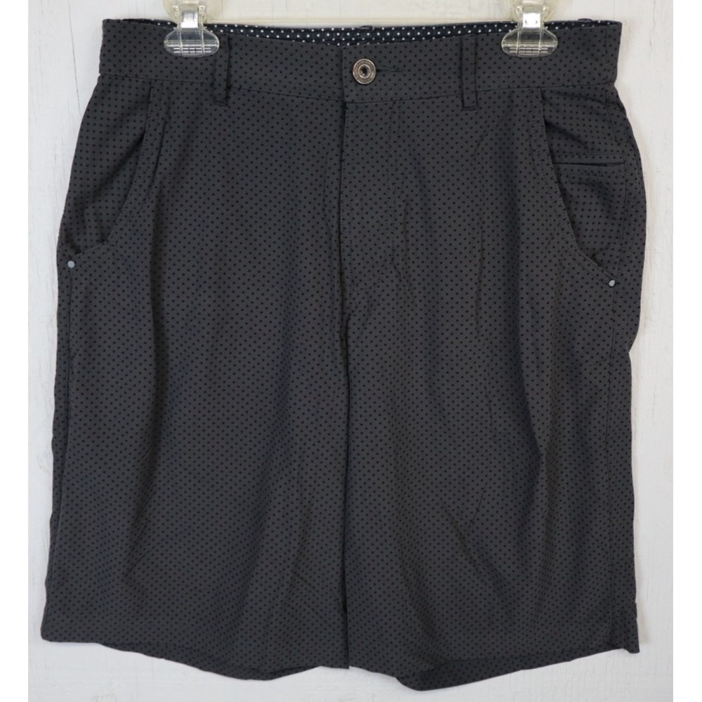 Mens Lululemon Shorts Gray Polka Dot Size 32 Kahuna Athletica